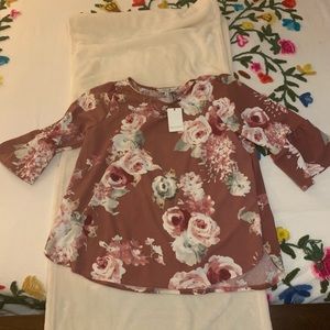 Green Envelope top 2X New with tags